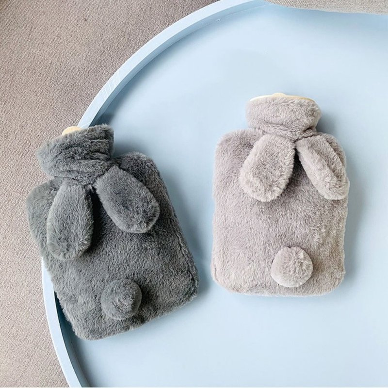 [Taiwan Spot] Rabbit-shaped fluffy hot compress bag cute ice compress hot compress multi-functional hot water bag - อื่นๆ - วัสดุอื่นๆ หลากหลายสี