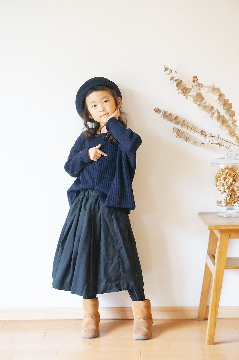 French Linen tuck skirt 110size - อื่นๆ - ผ้าฝ้าย/ผ้าลินิน 