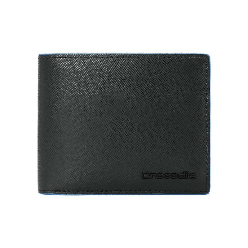 【バレンタインデーギフト/24時間発送】メンズ財布クリップ8カードプレスバックルコインバッグ-Titan2シリーズ - 財布 - 革 ブラック