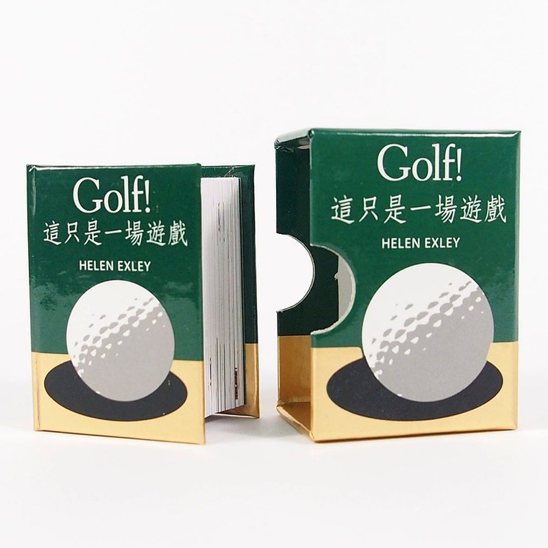 Golf ! 這只是一場遊戲【Hallmark-袖珍書】 - 刊物/書籍 - 紙 多色