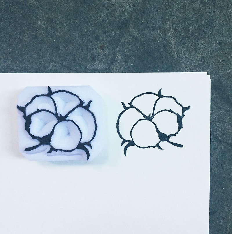 Which hand-stamped seal [Plant _ cotton] - ตราปั๊ม/สแตมป์/หมึก - วัสดุอื่นๆ 