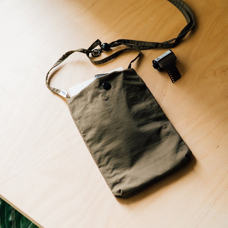 Mini Crossbody Bag | Drawstring Phone Bag | TOM Easy Purse (Iron Gray) - Messenger Bags & Sling Bags - Nylon Gray