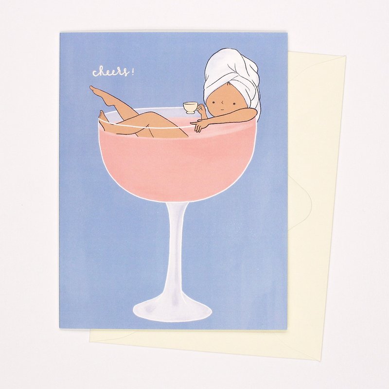 Cheers! Greeting Card - Cards & Postcards - Paper Blue