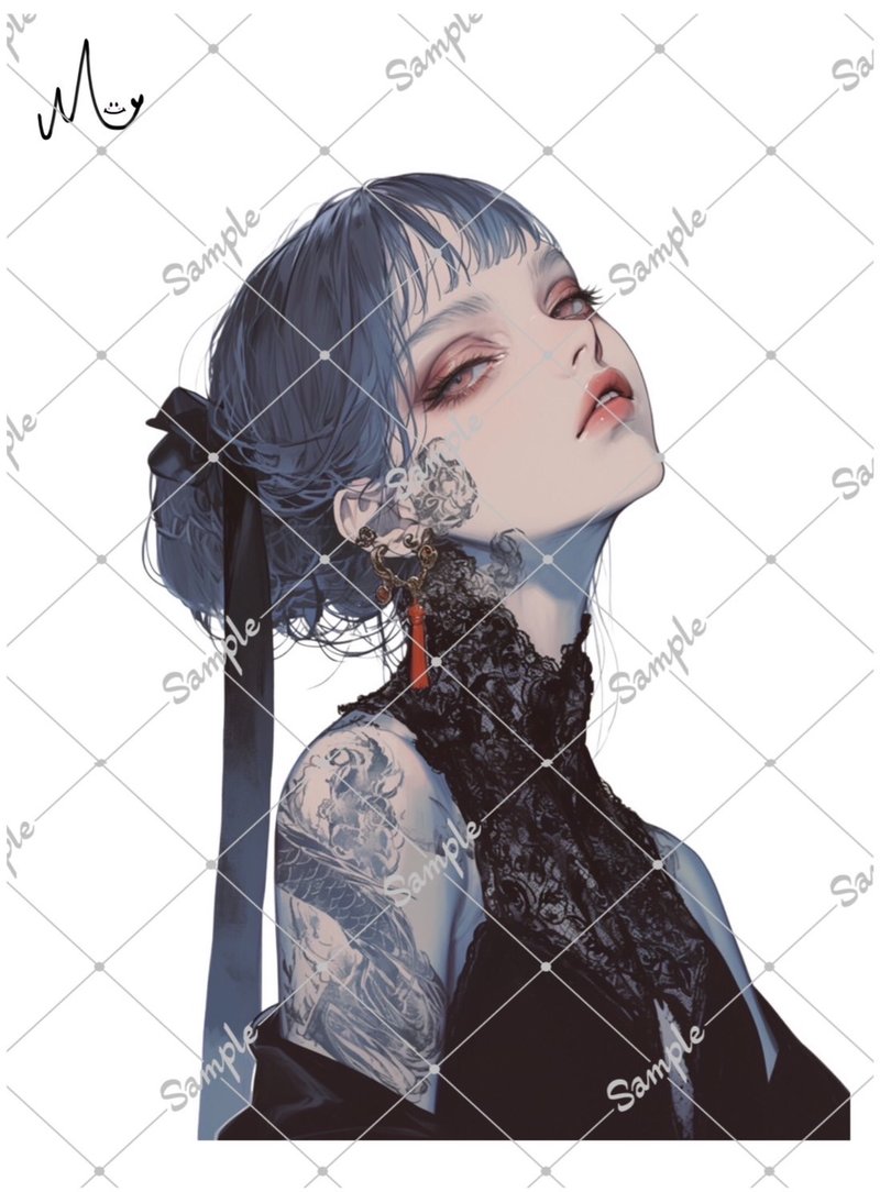 オリジナル人物ステッカー - 貼紙 - 紙 