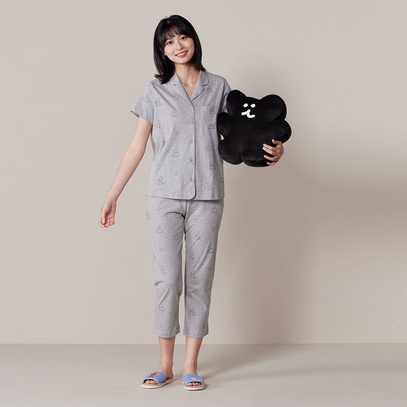 DINOTAENG | BOBO 立體靠枕-黑 - 枕頭/抱枕 - 棉．麻 黑色