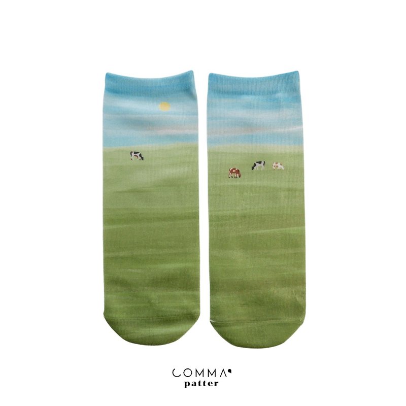 COWS AND FARM SOCK - Socks - Cotton & Hemp Multicolor