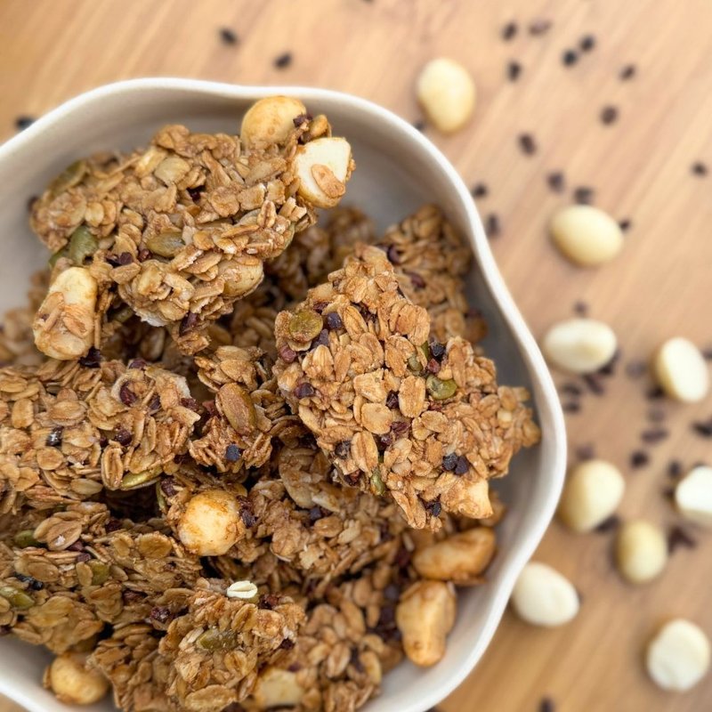 【穀卡卡經典】期間限定#13.夏威夷豆可可粒MACADAMIA COCOA NIBS - 燕麥/麥片/穀物 - 其他材質 卡其色