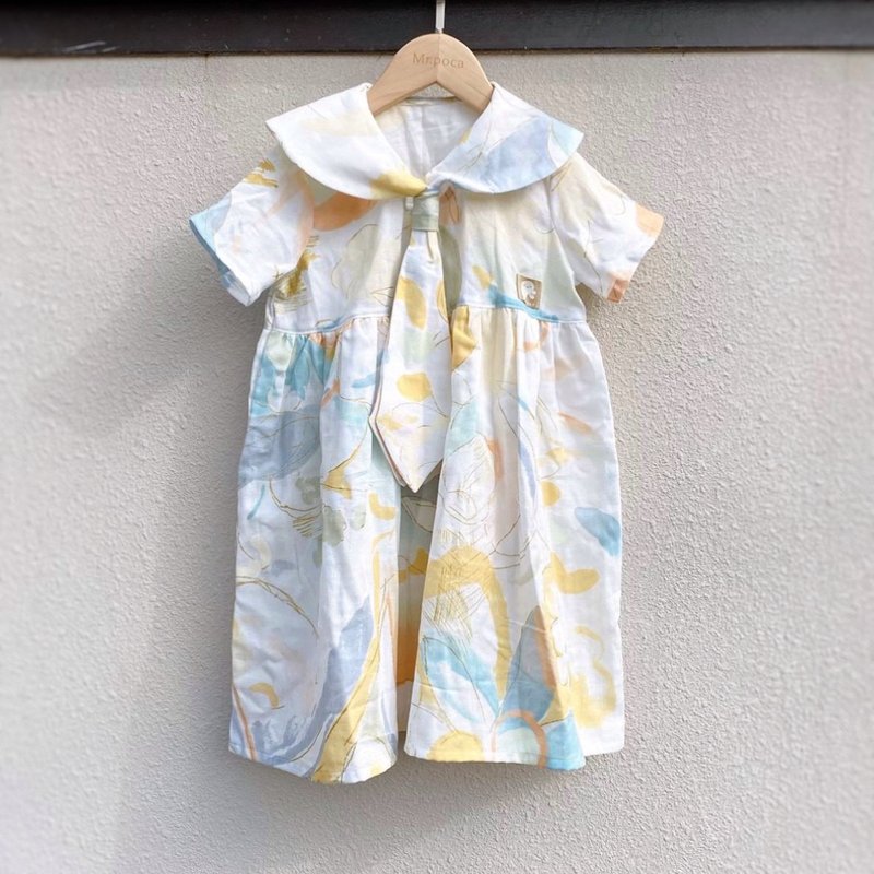 Ito White Wave - Sailor Ocean - Kids' Dresses - Cotton & Hemp Multicolor