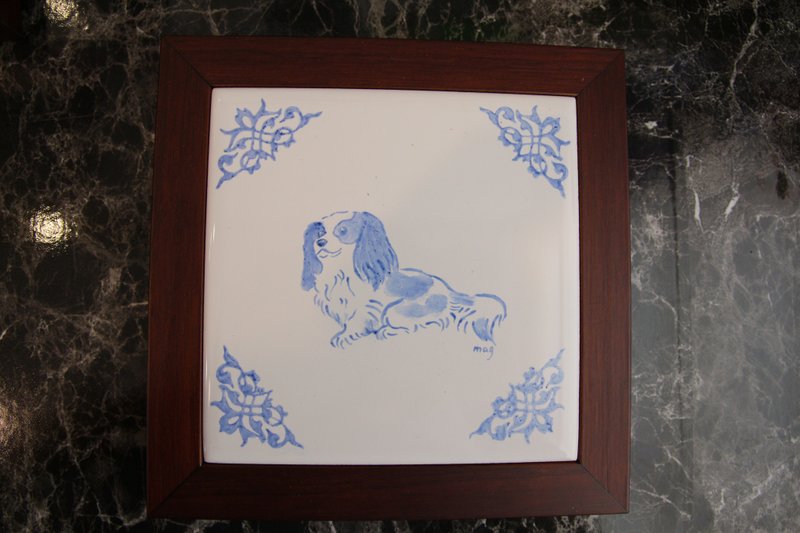 Hand-painted Wang Xingren frame coaster (customized) - กรอบรูป - เครื่องลายคราม 