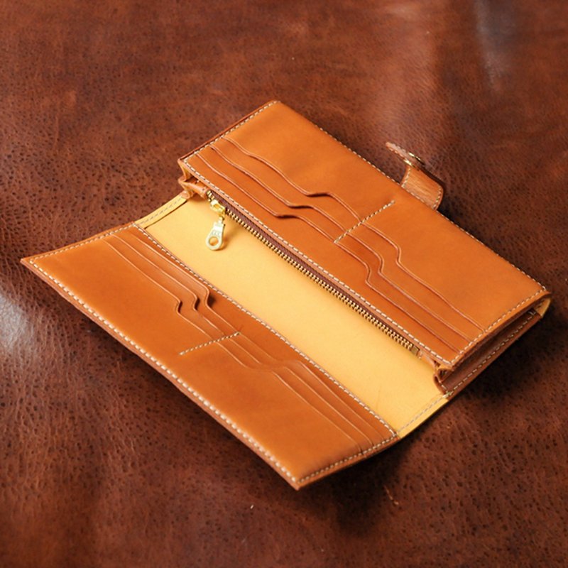 Leather Wallets | Handmade Wallets | Customized Gifts | Vegetable Tanned Leather - Long Clip No. 3