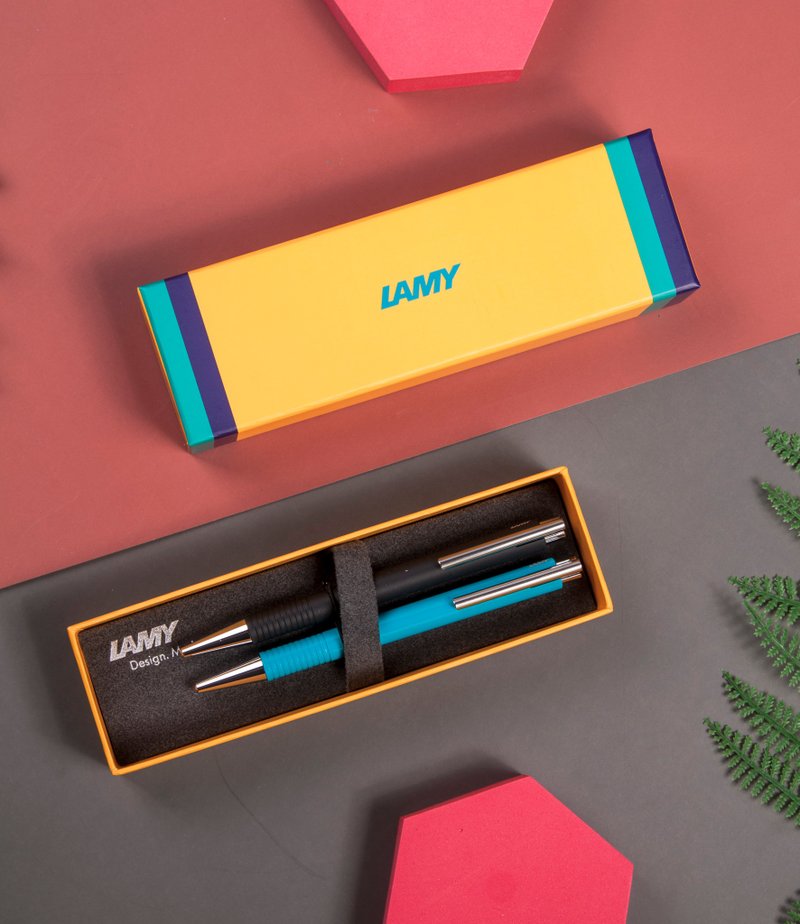 LAMY ballpoint pen 2 into gift box / logo series - 204 multicolor - Ballpoint & Gel Pens - Plastic Multicolor