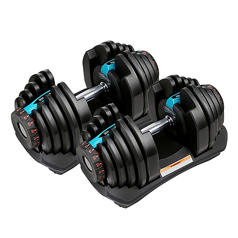 可調式啞鈴(重量級10-90 lb) - 一對 - 運動用品/健身器材 - 其他材質 