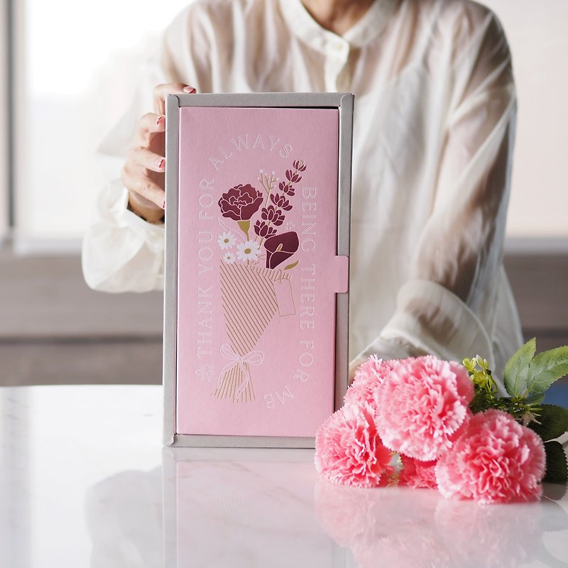 【母の日ギフトボックス】きびの花に愛をこめてギフトボックス（内容3種） - 穀物・米 - 紙 ピンク
