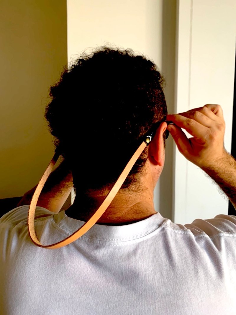 || PAPERICS || Glasses straps 手工天然皮革太陽眼鏡掛繩 - 眼鏡/鏡框 - 真皮 咖啡色