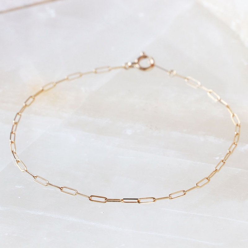 Visel long hoop bracelet - Bracelets - Precious Metals Gold