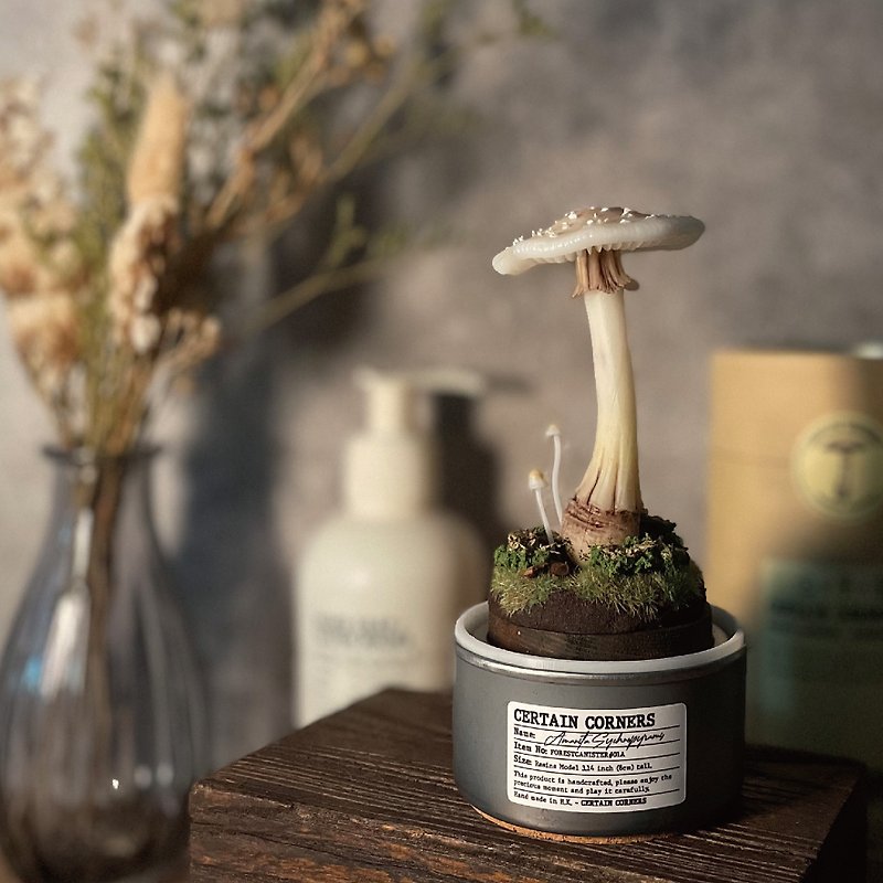 蘑菇雕塑夜燈 - 殘托鵝膏 - 輕觸式可調控 - 燈具/燈飾 - 其他材質 