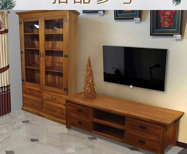 Jidi City Teak Furniture] Rptv001B Teak Four Drawers Classic Tv Cabinet Tv  Cabinet Living Room Storage - Shop Jatiliving Tv Stands & Cabinets - Pinkoi