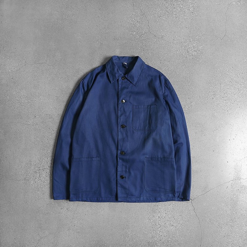 Vintage German Indigo Worker Jacket - Women's Casual & Functional Jackets - Other Materials Blue