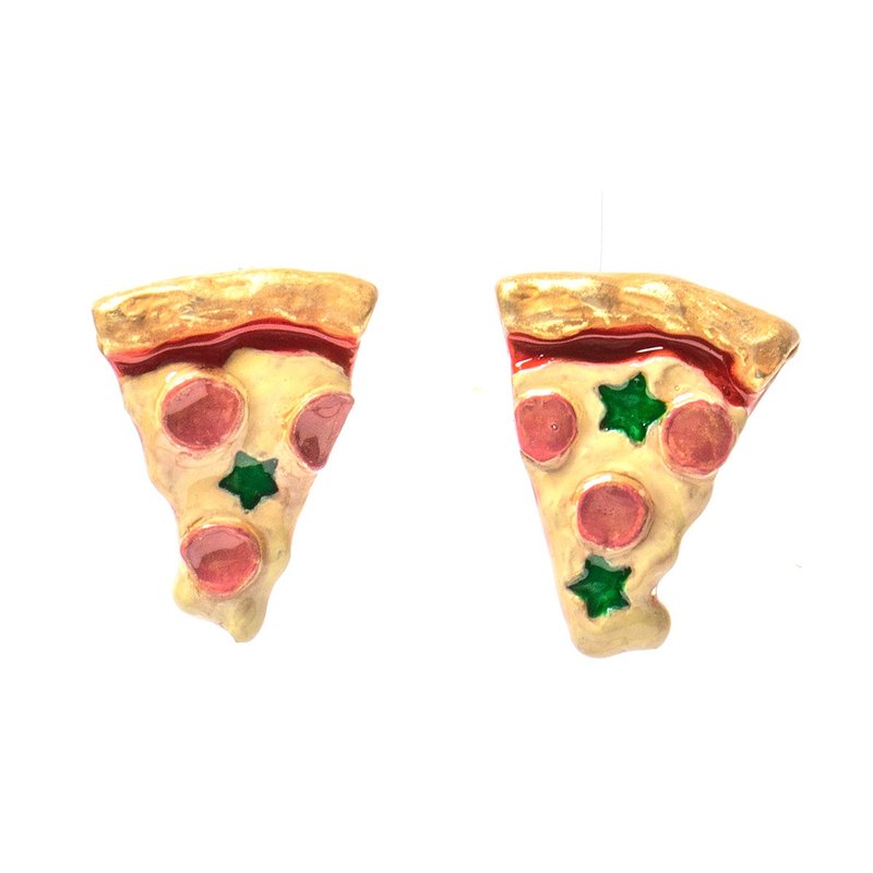 ピッツァピアス Pizza PA556 - 耳環/耳夾/耳骨夾 - 其他金屬 金色