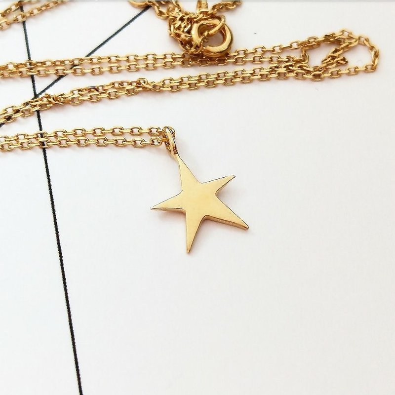 [Anniversary-Goody Bag] Three-piece DoriAN Star Sterling Silver Necklace/Bracelet/Ring - Necklaces - Sterling Silver Gold