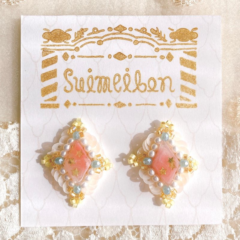 jelly bijou earrings - ต่างหู - เรซิน สีแดง