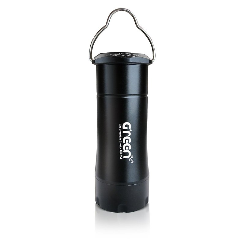 GREENON 四合一創意手電筒 LED手電筒 露營燈 登山 防災 居家照明 - 野餐墊/露營用品 - 鋁合金 黑色