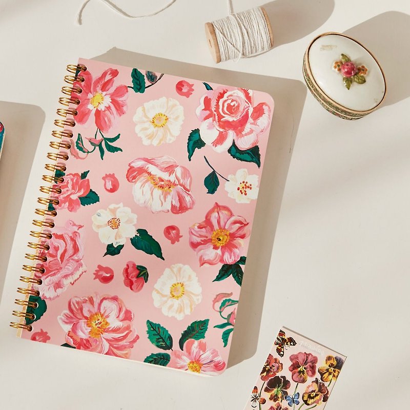 7321 Design Natalie Golden Ring Notebook - Pink Mystery, 73D73990 - Notebooks & Journals - Paper Pink