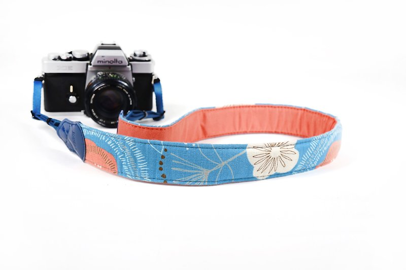 Cotton blue camera strap decompression trace Teshi Edition - กล้อง - ผ้าฝ้าย/ผ้าลินิน สีน้ำเงิน
