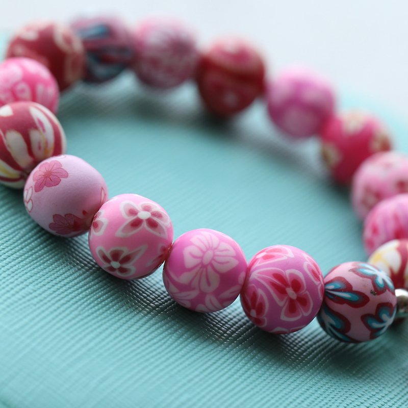 Flower Bean Collection Stone Bracelet | 12mm - Bracelets - Clay Multicolor