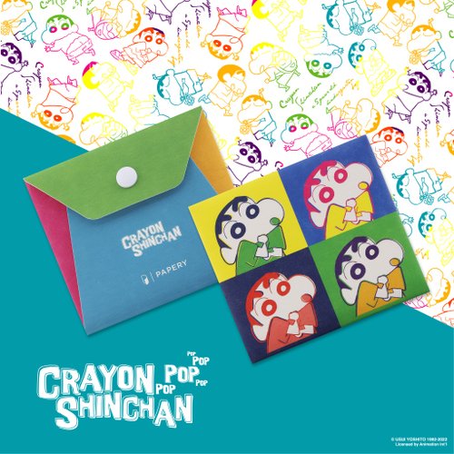 PAPERY.ART 【5折福袋】蠟筆小新MASKfolio S 口罩套