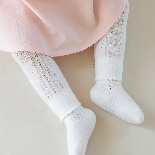 日安朵朵 Happy Prince 韓國製 Melow蕾絲輕薄透氣嬰兒童內搭褲+中筒襪2件