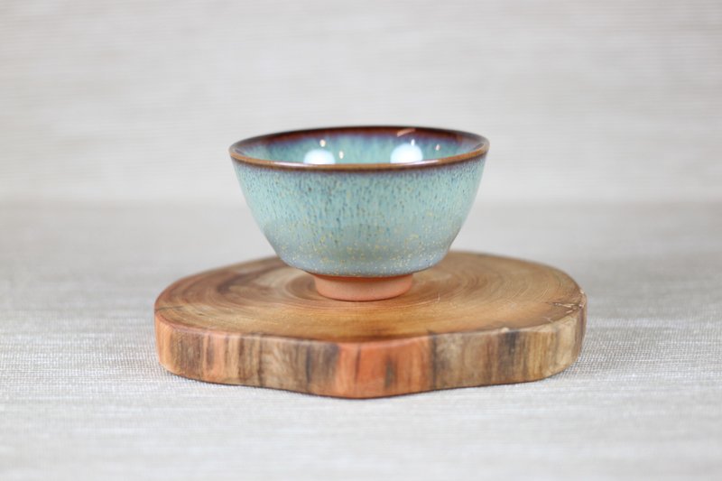 【1周年慶】森林天目釉 中式小茶杯 鶯歌名家葉敏祥作品 - 茶具/茶杯 - 陶 