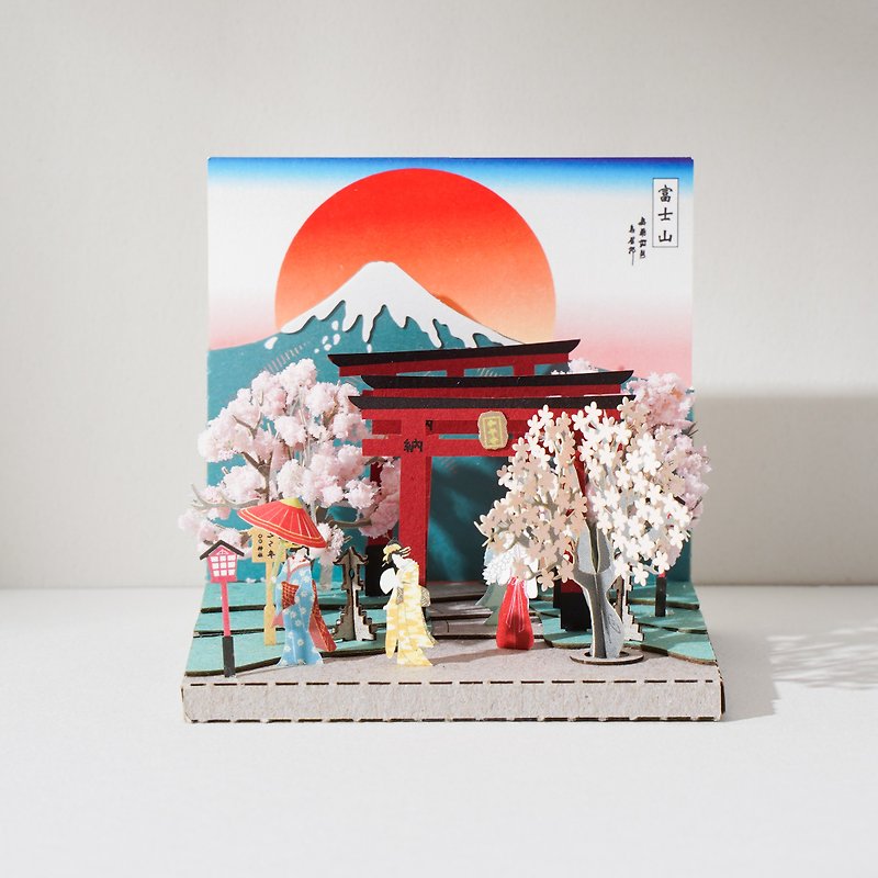 [New Year, New Hope] Good Times DIY Material Pack S Sakura Torii | 9026640 Paper Landscape - Wood, Bamboo & Paper - Paper Pink