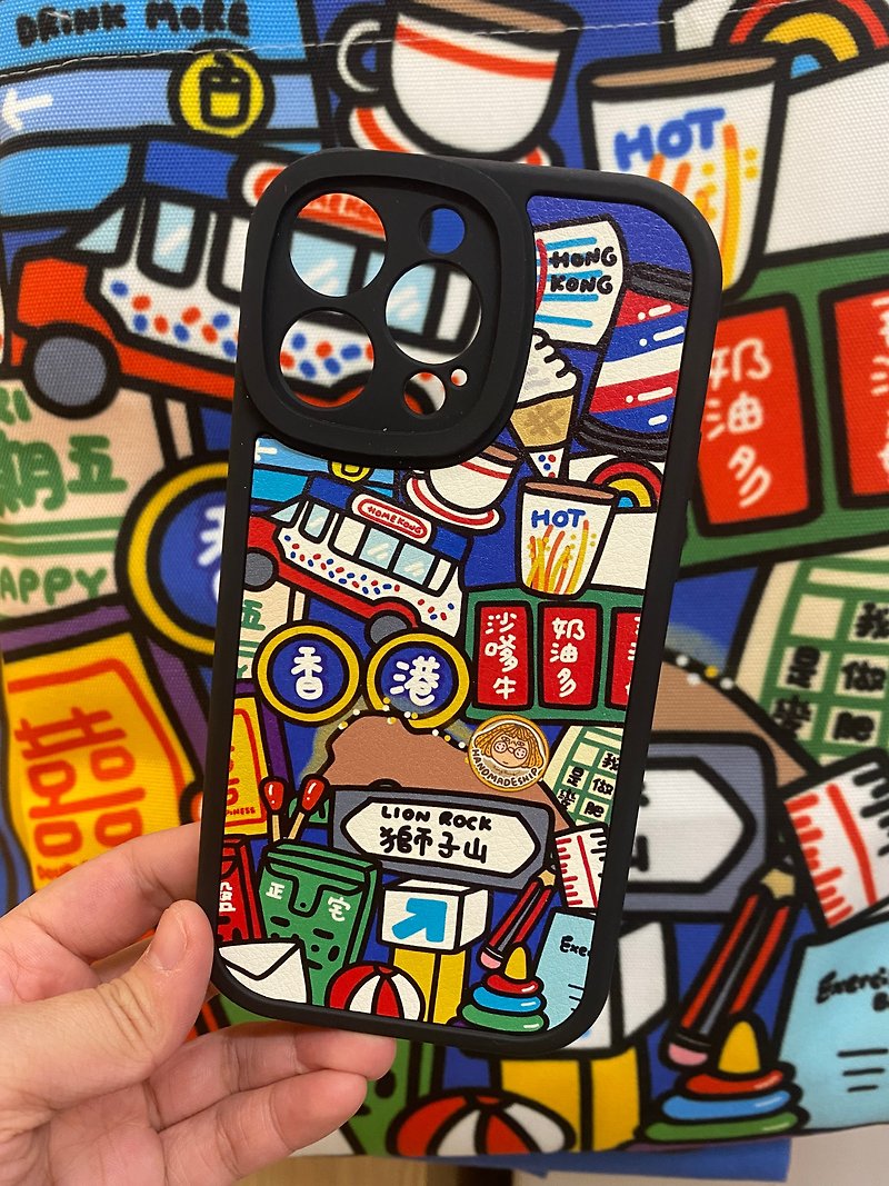 香港夜景 皮質電話殼 - 手機殼/手機套 - 塑膠 