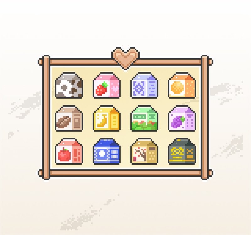 Twitch小奇點及訂閱者徽章/忠誠徽章套圖/像素風/飲料 - Logo 設計/圖案設計 - 其他材質 