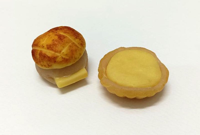 Mini pineapple oil + egg tart handmade soap - สบู่ - วัสดุอื่นๆ สีเหลือง