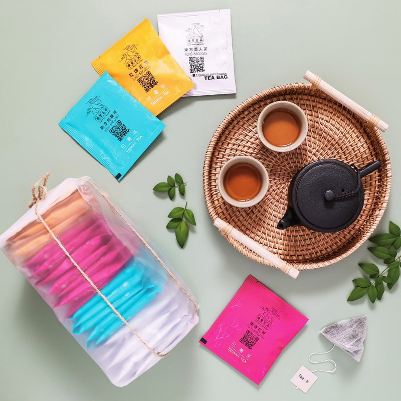 [Hot Sale] Strictly selected original leaf triangle three-dimensional portable tea bag Yan Feng Ming tea - ชา - อาหารสด หลากหลายสี