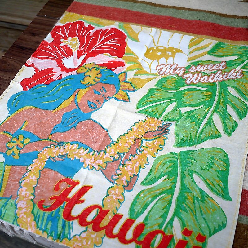 【預購中】✱夏威夷女孩兒萬用方巾/手帕✱(兩色) - 其他 - 棉．麻 多色