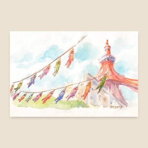 錦鯉 水彩画 錦鯉、金魚 #錦鯉#金魚#nishikigoi #日本の魚 #japaneseart