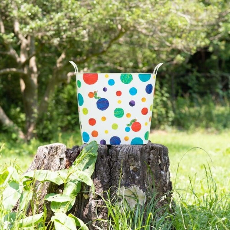 Japan Stacksto X Eric Carle joint storage basket (dots and caterpillars) - Storage - Plastic Multicolor