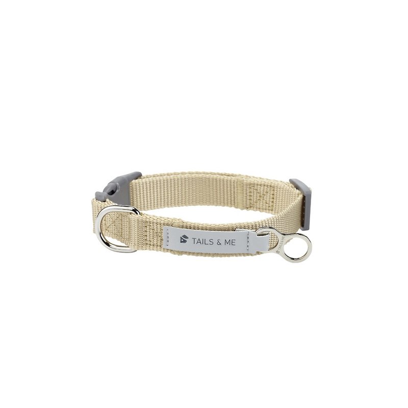 [Tail and me] Classic nylon belt collar khaki M - Collars & Leashes - Nylon Khaki