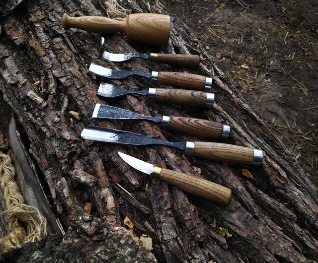 Forged Curved Gouge. Wood Carving Tools. Forged Chisel. 