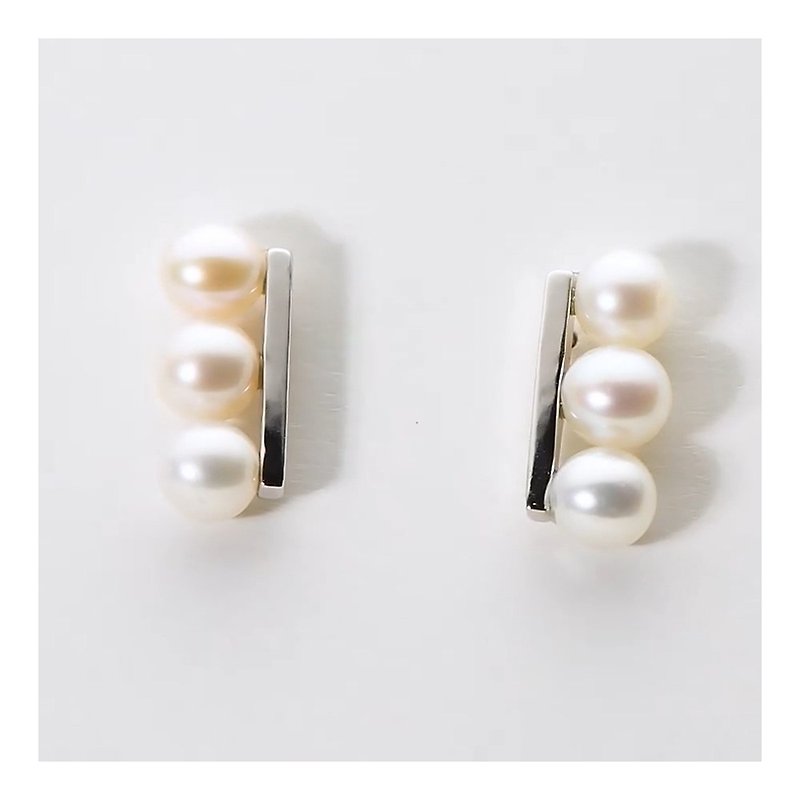 natural pearl earrings - ต่างหู - ไข่มุก 