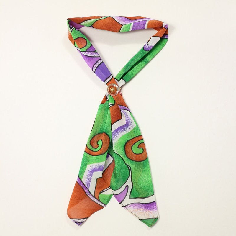 Retro scarf - Scarves - Polyester Green