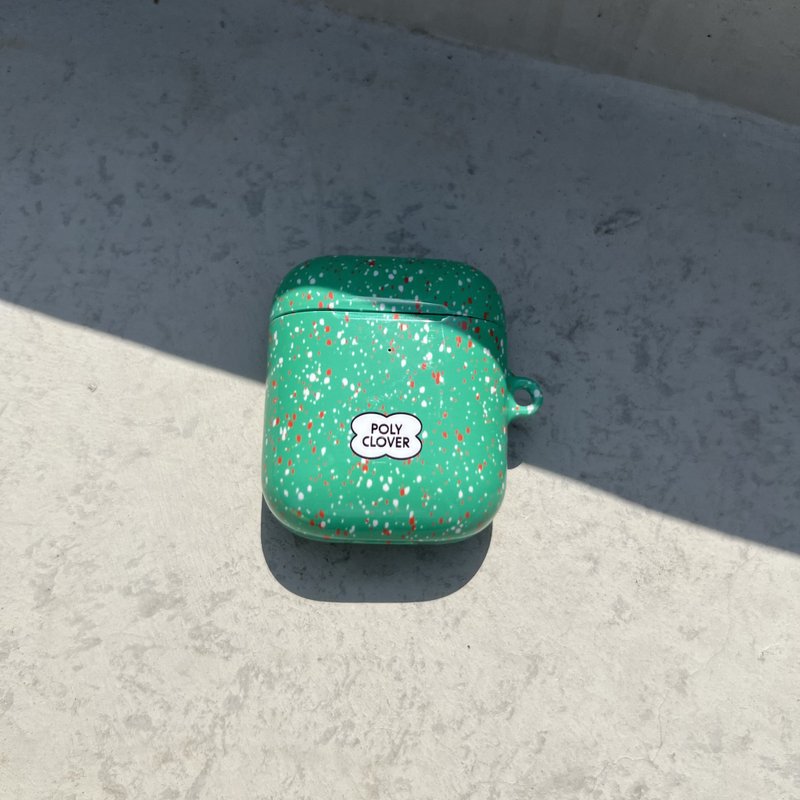 spotted hard AirPods Case (green) - AirPods/耳機保護套 - 塑膠 綠色
