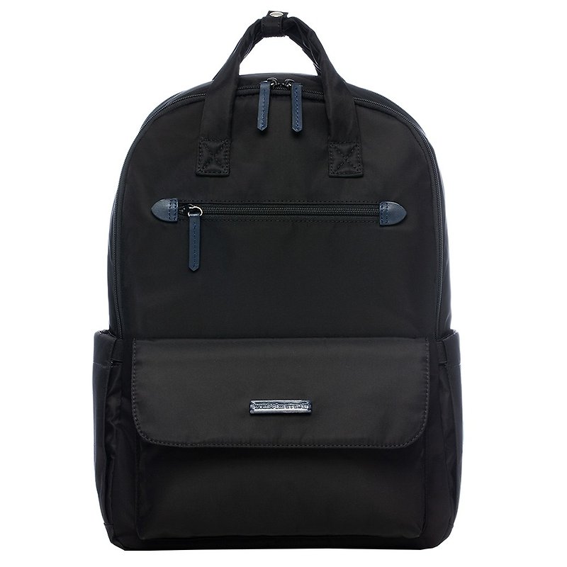 Can increase capacity_Classic black free storage bag_Mother bag_Backpack - Backpacks - Nylon Black