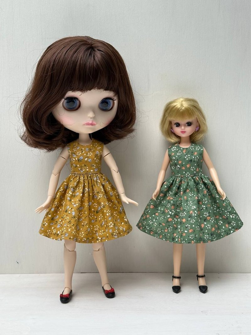 Tiny Charmer dress pattern for Licca and Blythe dolls. - 手工藝教學/工具書 - 其他材質 