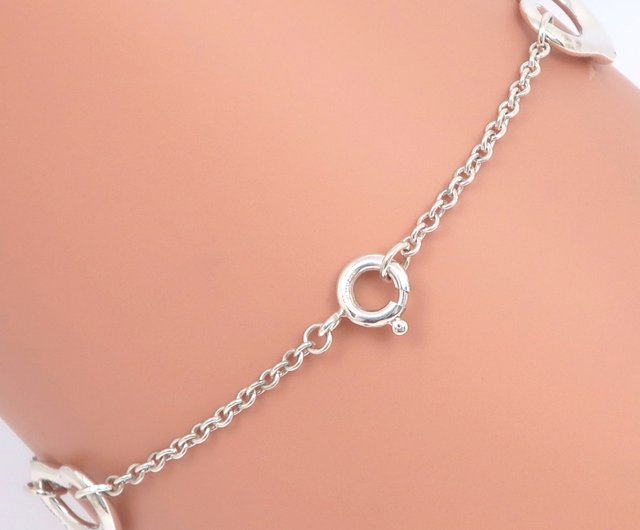 極美品★ティファニー オープンハート 3P ブレスレット エルサペレッティ ティファニー TIFFANY&CO 35672621 エルサ・ペレッティ
