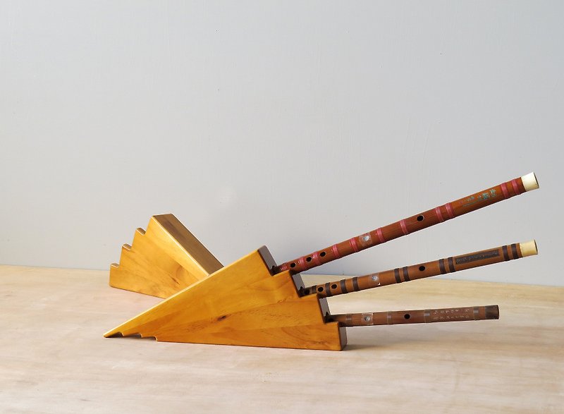 HO MOOD Deconstruction Series-One-sided Mountain Flute Stand - เฟอร์นิเจอร์อื่น ๆ - ไม้ สีนำ้ตาล