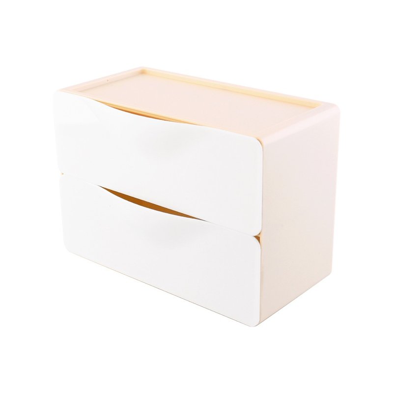 O-Life drawer storage box-desktop storage/small items storage/parts storage/tool ​​storage/cosmetics - กล่องเก็บของ - พลาสติก สีทอง